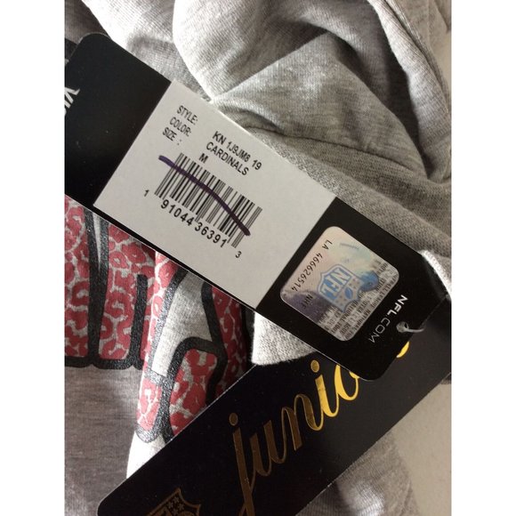 NWT, Arizona Cardinals NFL, Junior Size M, Hood Sweatshirt, Really Cute Design! - Picture 8 of 10